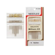 16Pcs Large Eye Sharp Needles Self Threading Hand Sewing Needle Easy Thread